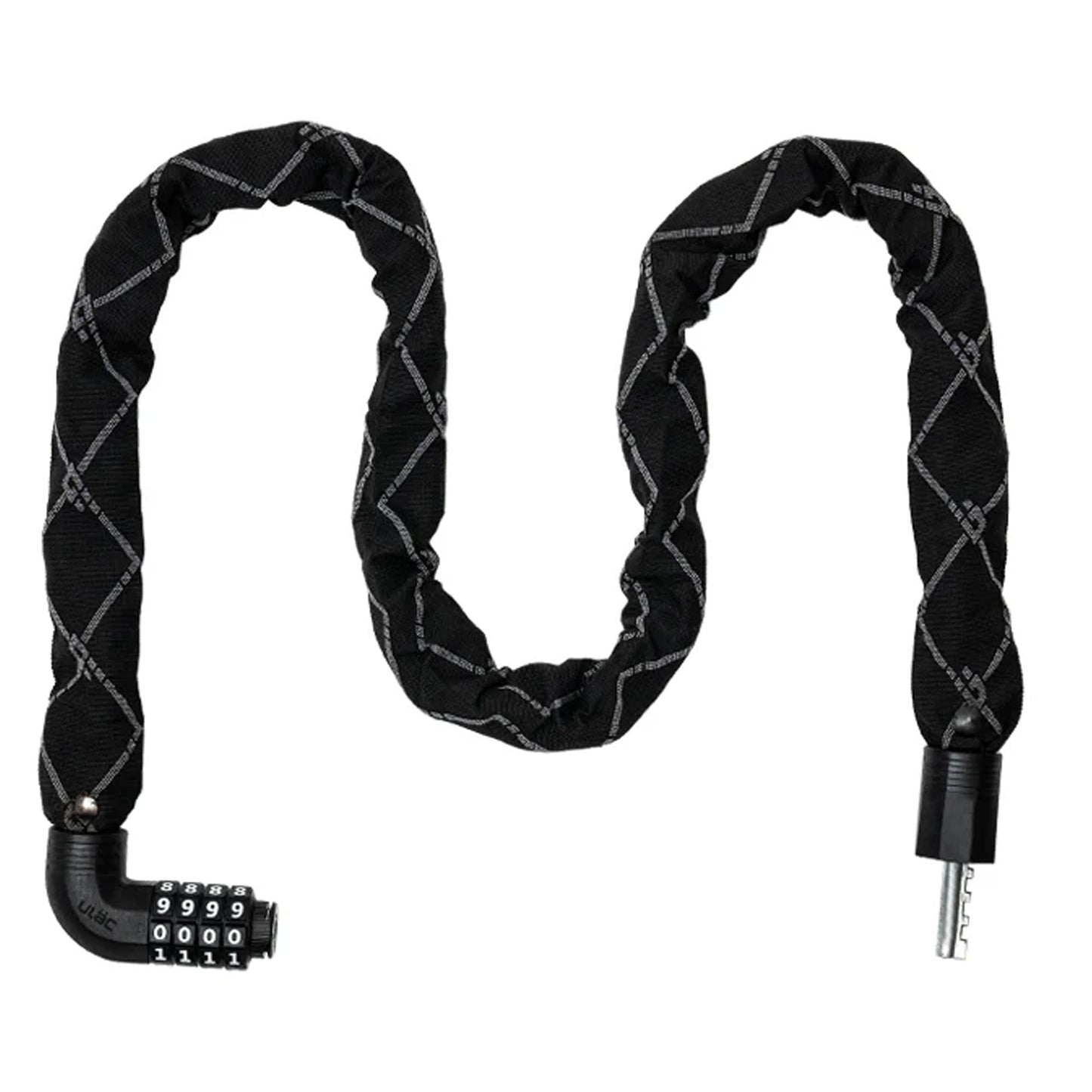 Ulac Steel Kombat Combination Chain Lock 7mm x 100cm - Neo image 1