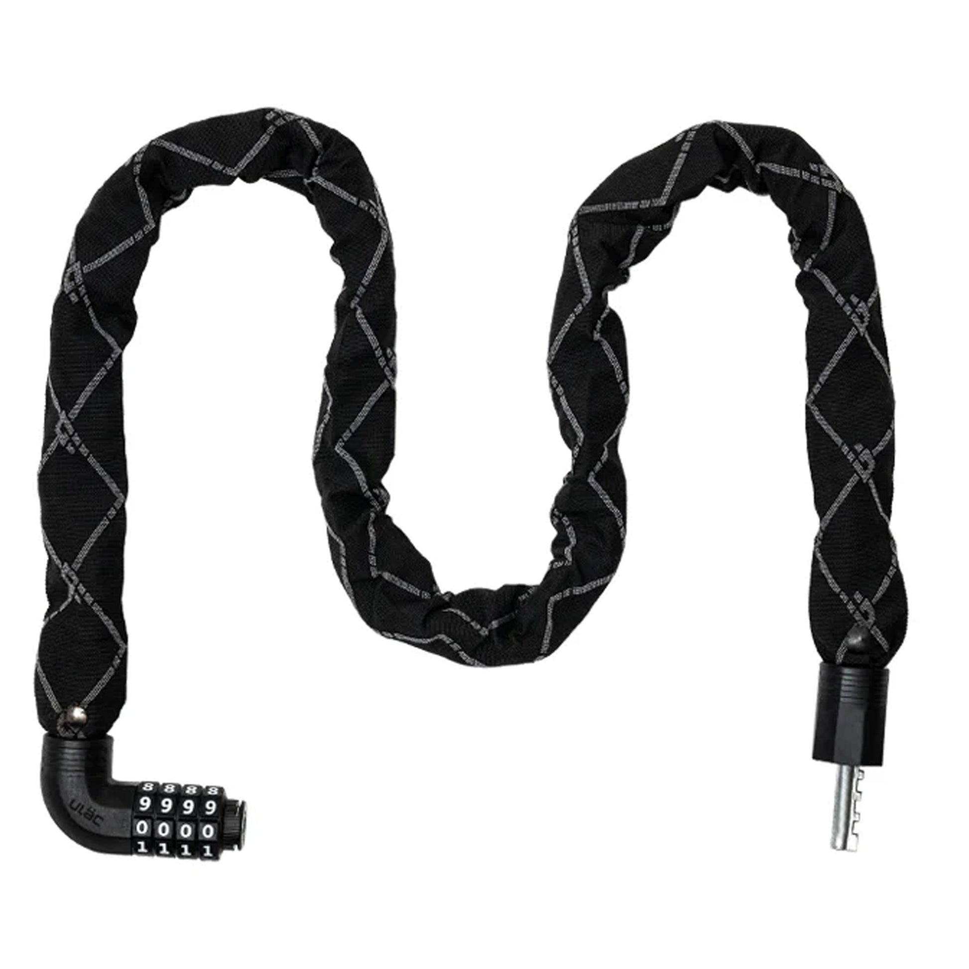 Ulac Steel Kombat Combination Chain Lock 7mm x 100cm - Neo image 1