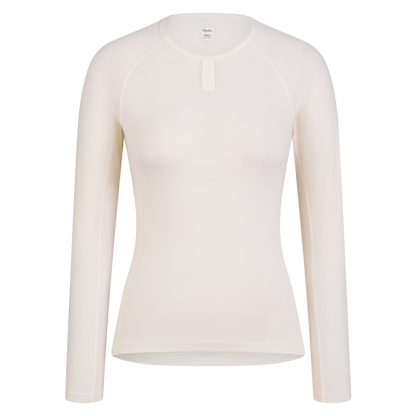 Rapha 2026 Women's Merino Cycling Base Layer Long Sleeve, Cream image 1