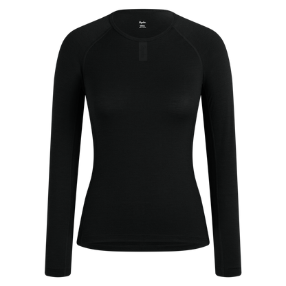 Rapha 2026 Women's Merino Cycling Base Layer Long Sleeve, Black image 1