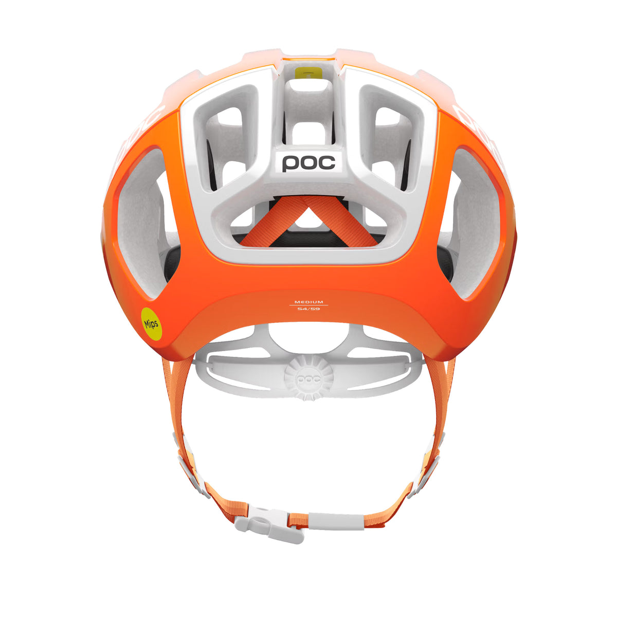 Poc Ventral Air Mips Unisex Road Cycling Helmet - Zink Orange Medium 54-59cm image 2