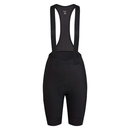 Rapha Women's Brevet Element Cargo Bib Shorts Black/White front