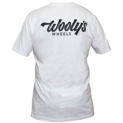 2025 Wooly's Wheels Classic T-Shirt, White