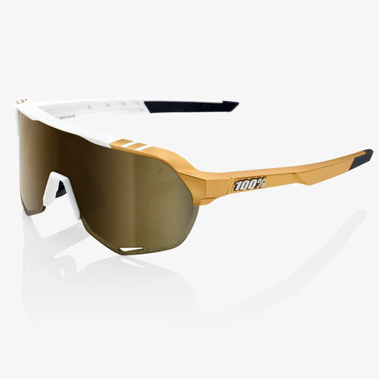 100% S2 Peter Sagan LE White Gold - Soft Gold Mirror Lens, Cycling Sunglasses buy online at Woolys Wheels Sydney