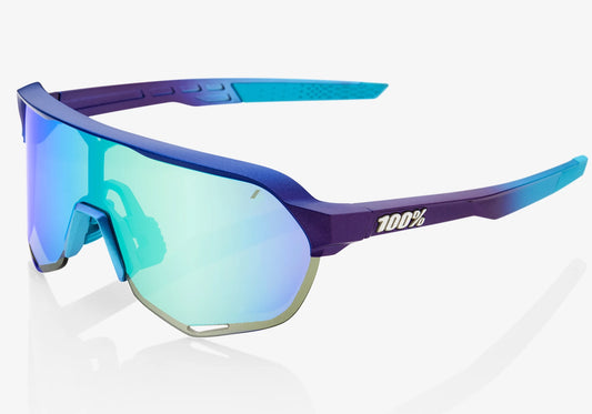 100% S2 Matte Metallic Blue Topaz Cycling Sunglasses, Woolys Wheels