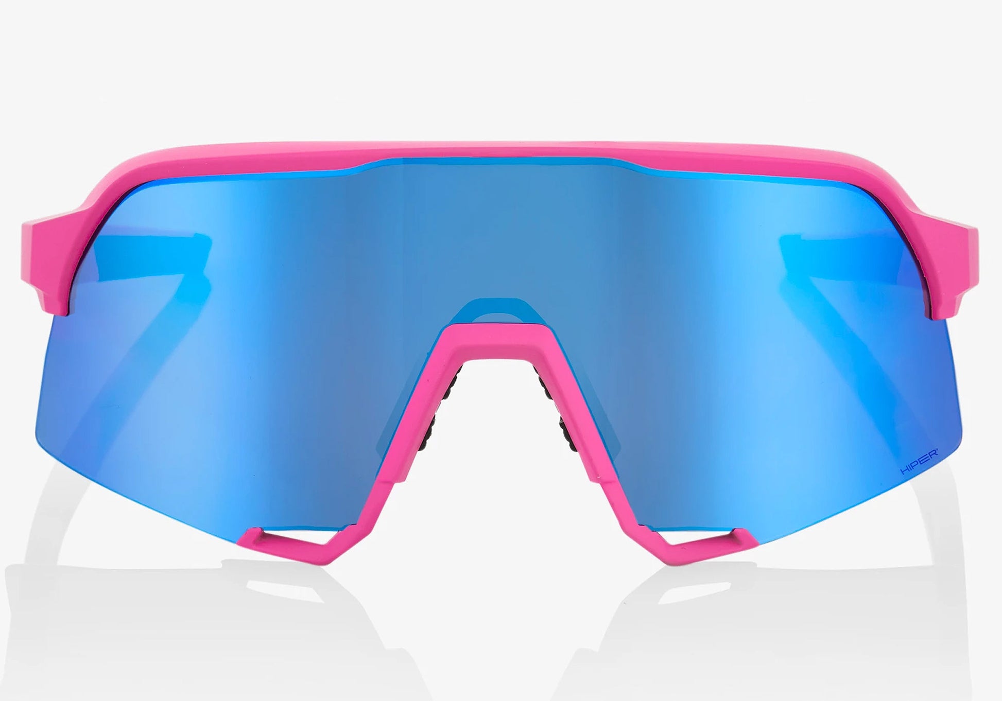 100% S3 Soft Tact Pink/Hyper Blue with Multilayer Lens
