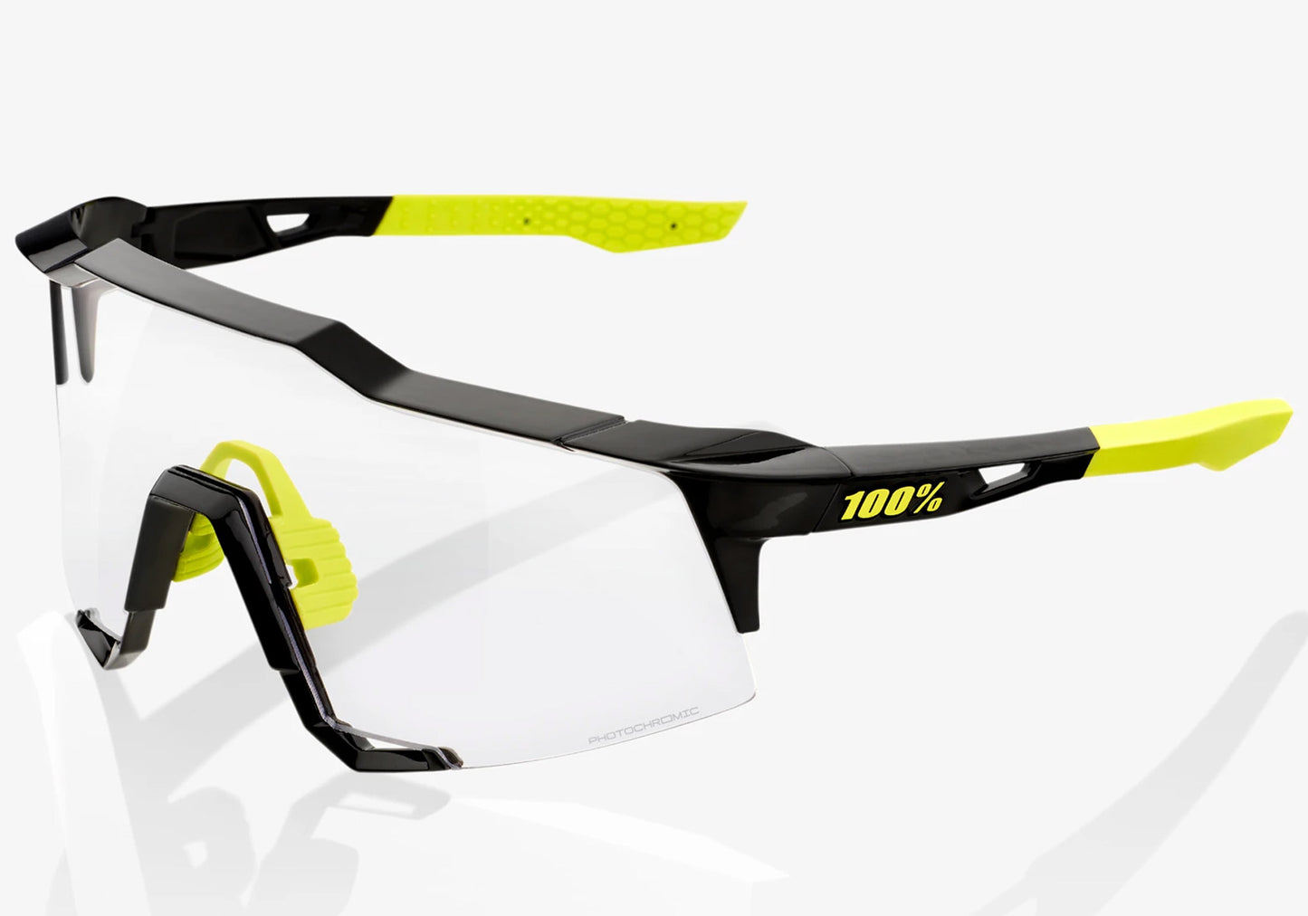 100% Speedcraft Polished Black with Photochromatic Lens Sports Sunglasses buy online at Woolys Wheels Sydney