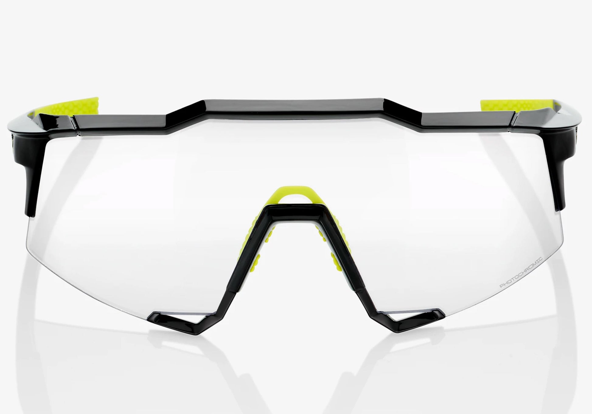 100% Speedcraft Polished Black with Photochromatic Lens Sports Sunglasses