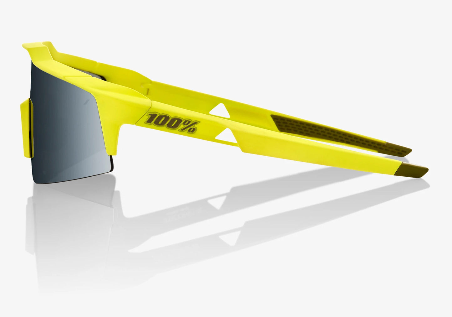 100% Speedcrsaft SL Soft Tact Banana with Black Mirror Lens Cycling Sunglasses