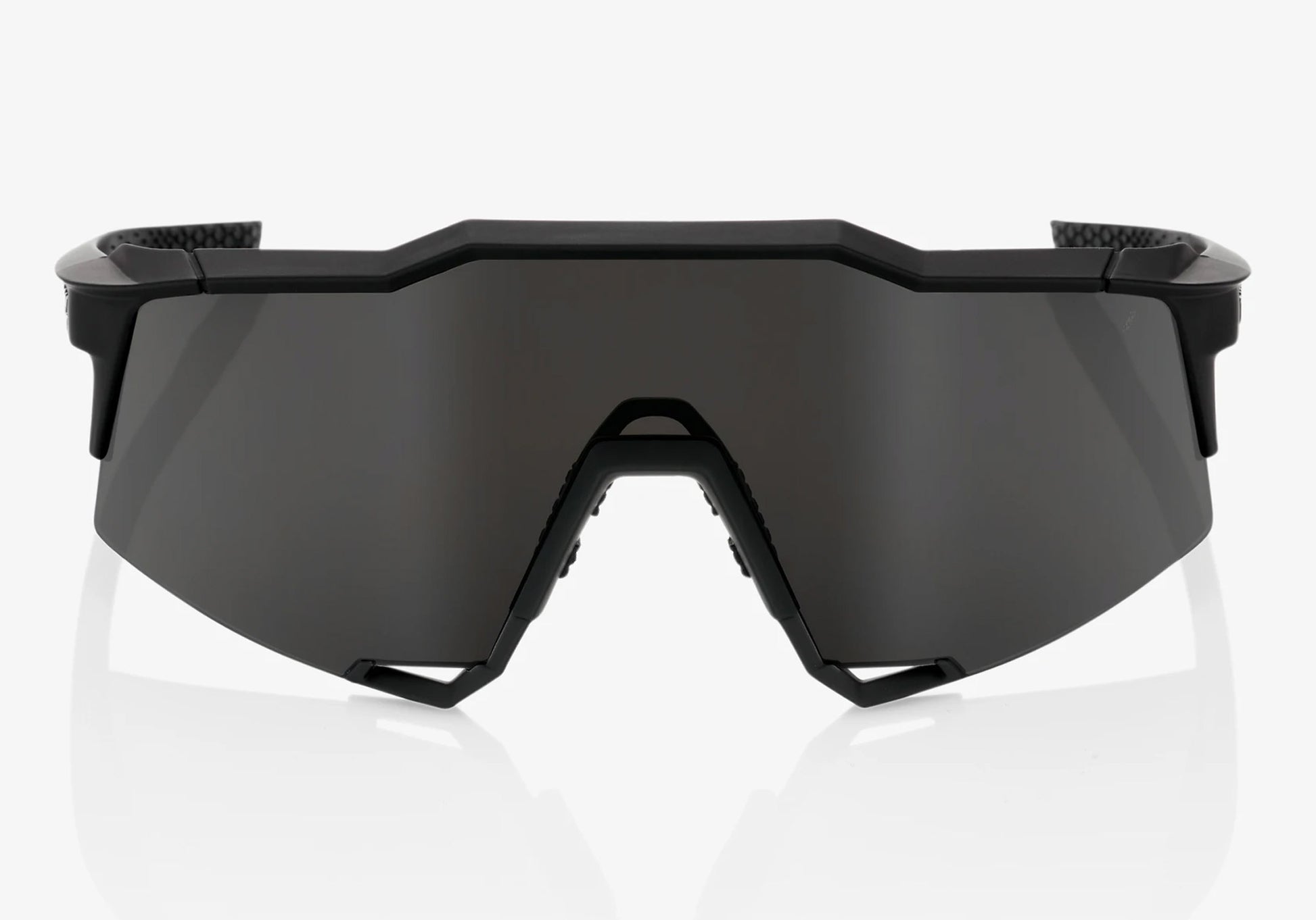 100% Speedcraft Soft Tact Black with Smoke Lens Cycling Sunglasses