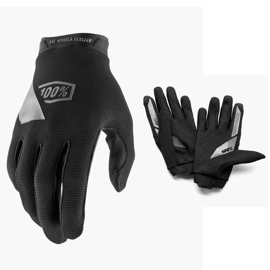 100% Ridecamp Mens MTB Gloves - Black bjy at Woolys Wheels Sydney bike shop