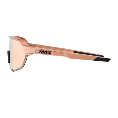 100% S2 Cycling Sunglasses - Matte Copper Chromium with HiPER Copper Mirror Lens