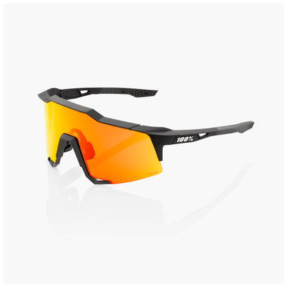 100% Speedcraft Soft Tact Cycling Sunglasses - Black with Hiper Red Lens + Clear Lens buy at Woolys Wheels bike shop Sydney