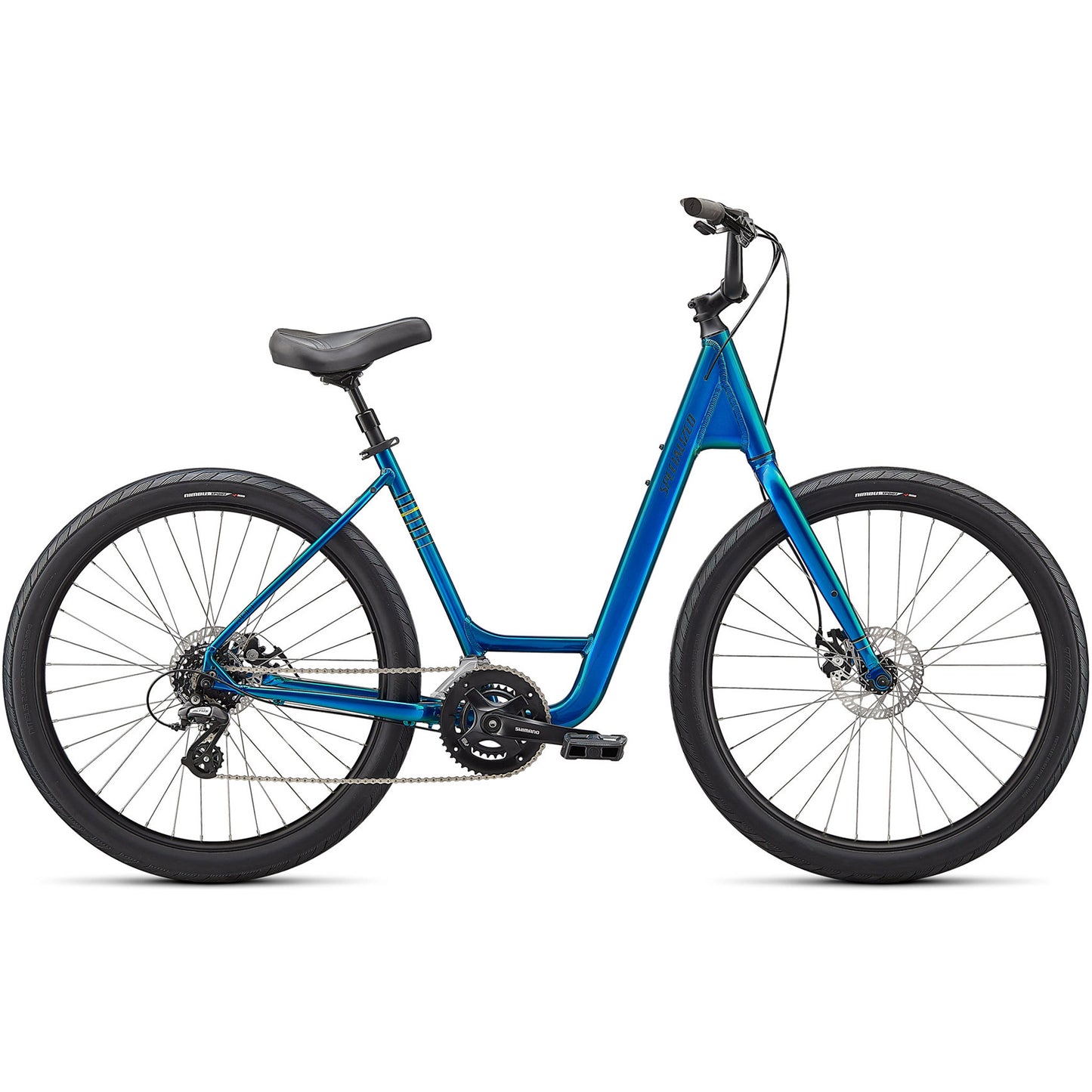 Specialized Roll Sport Low Entry Unisex Fitness Bike - Gloss Teal Tint