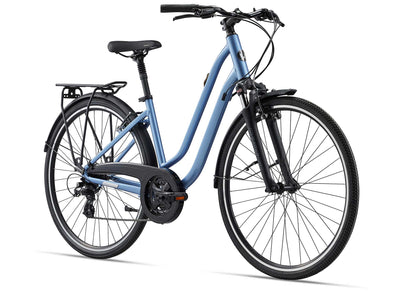 2023 Giant Liv Flourish FS, Women's Fitness/Urban Bike - Estoril Blue