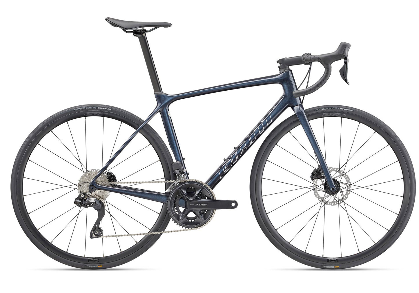 2023 Giant TCR Advanced 1 Disc, Men's Road Bike, Cold Night