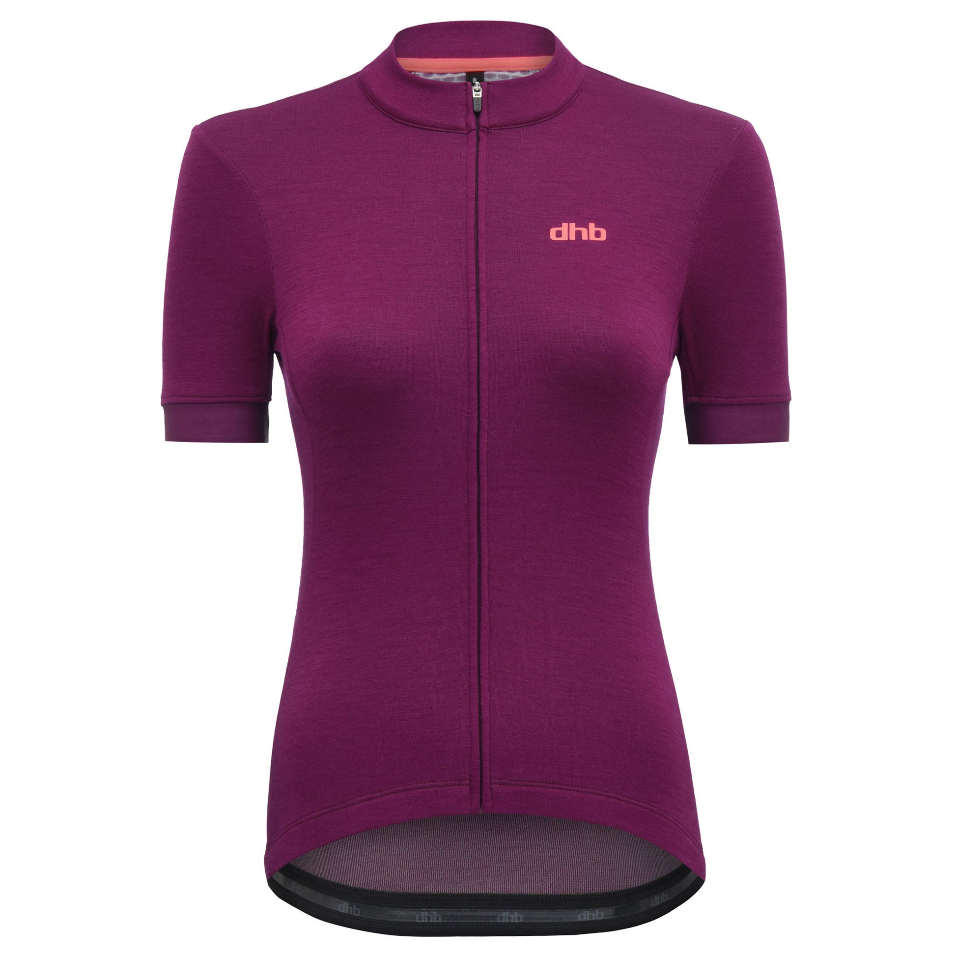 DHB Womens Classic Merino Short Sleeve Jersey Raspberry buy online at Woolys Wheels with free delivery Australia-Wide