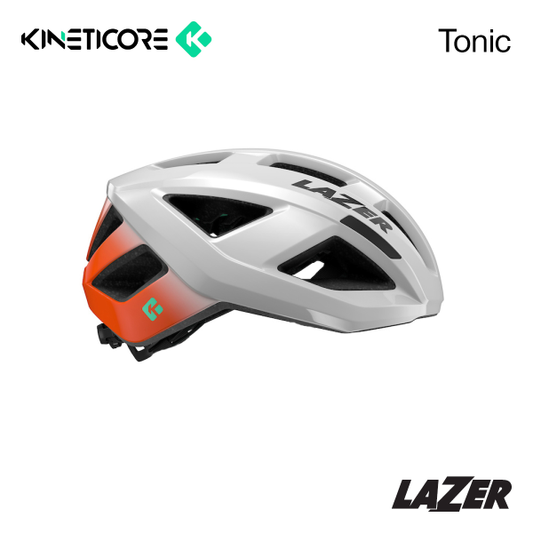 Lazer Tonic Road Helmet with Kineticore MIPS, White/Orange