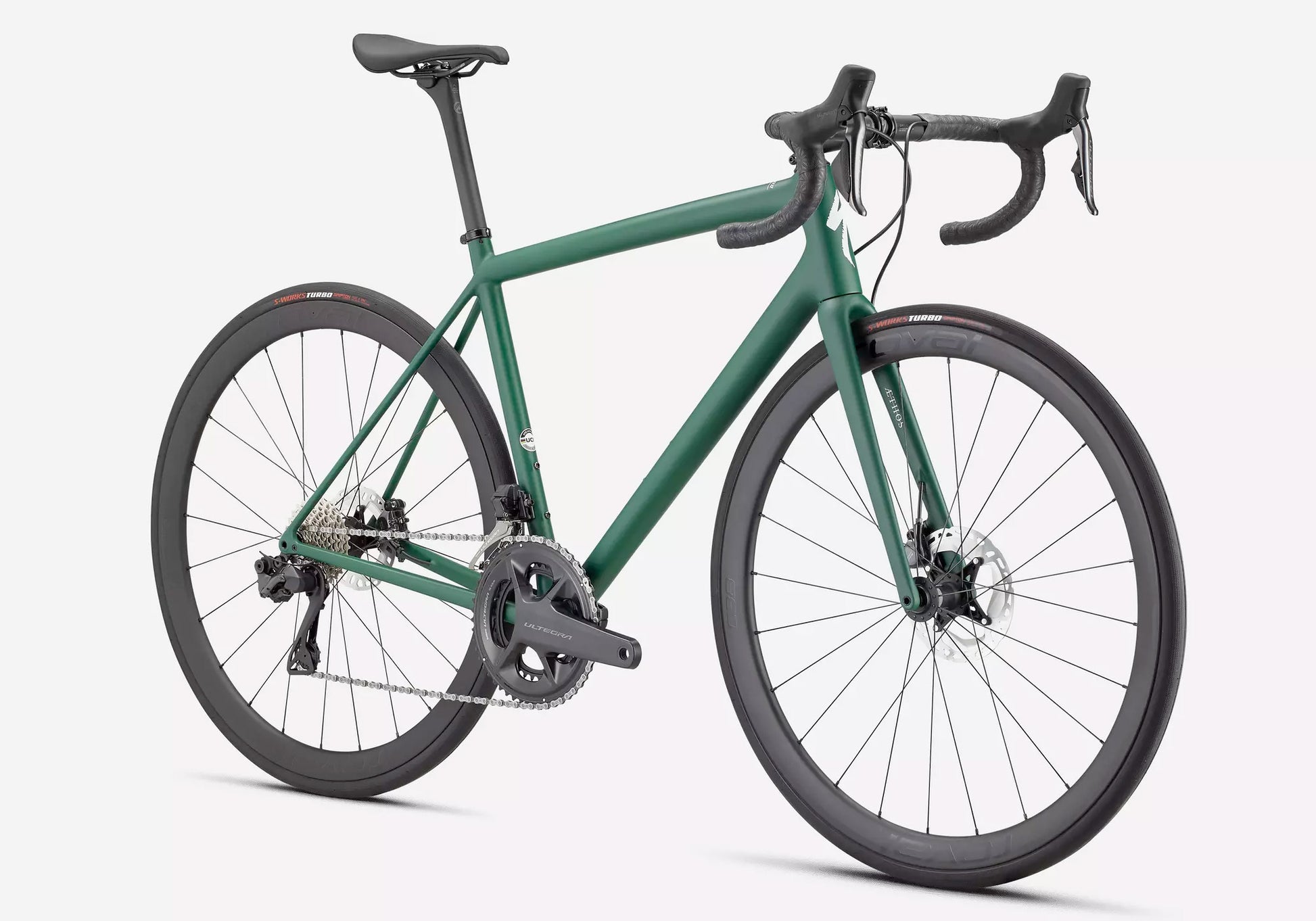 Specialized Aethos Expert Unisex Road Bike Pine Green