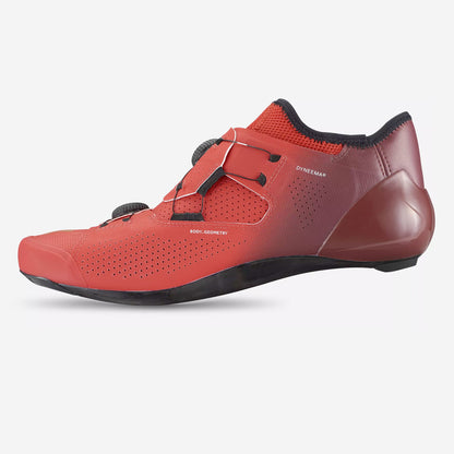 Specialized S-Works Ares Unisex Road Cycling Shoes, Flo Red/Maroon