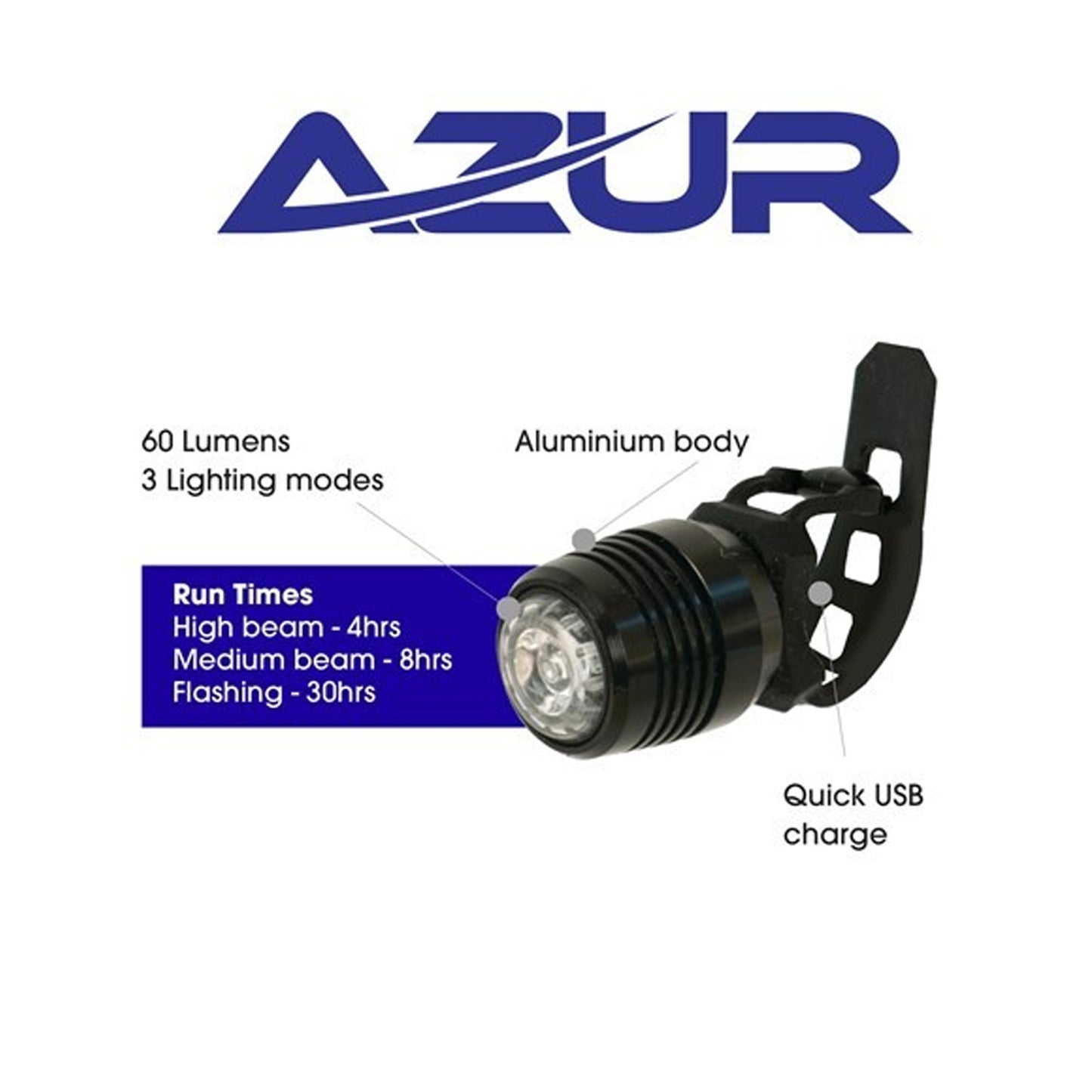 Azur Cyclops LED/USB Headlight