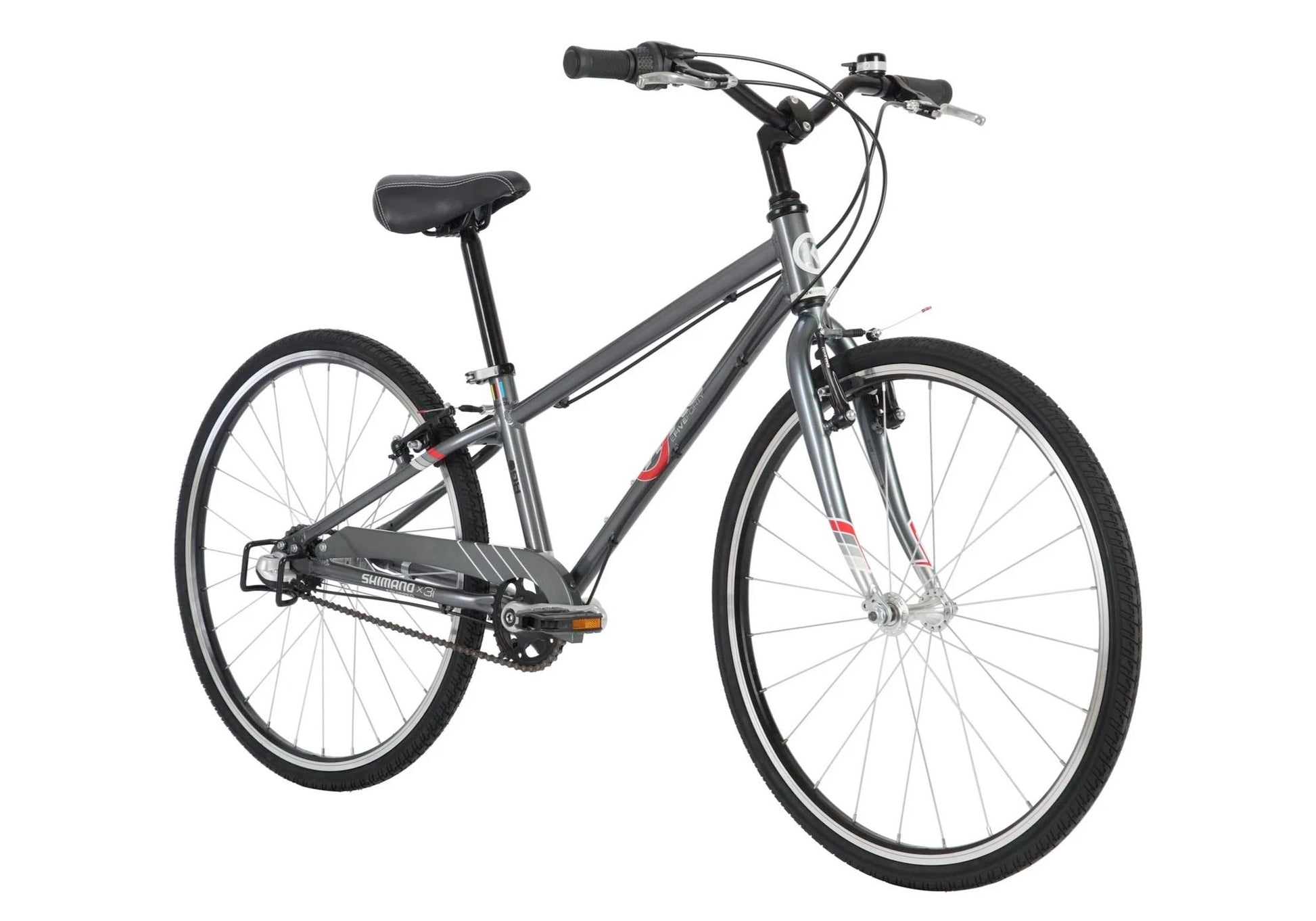 BYK E540 3 Speed Bike, Stealth Charcoal - Rider height: 130-160cm