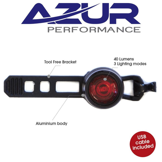 Azur Cyclops USB Rechargeable Tail Light