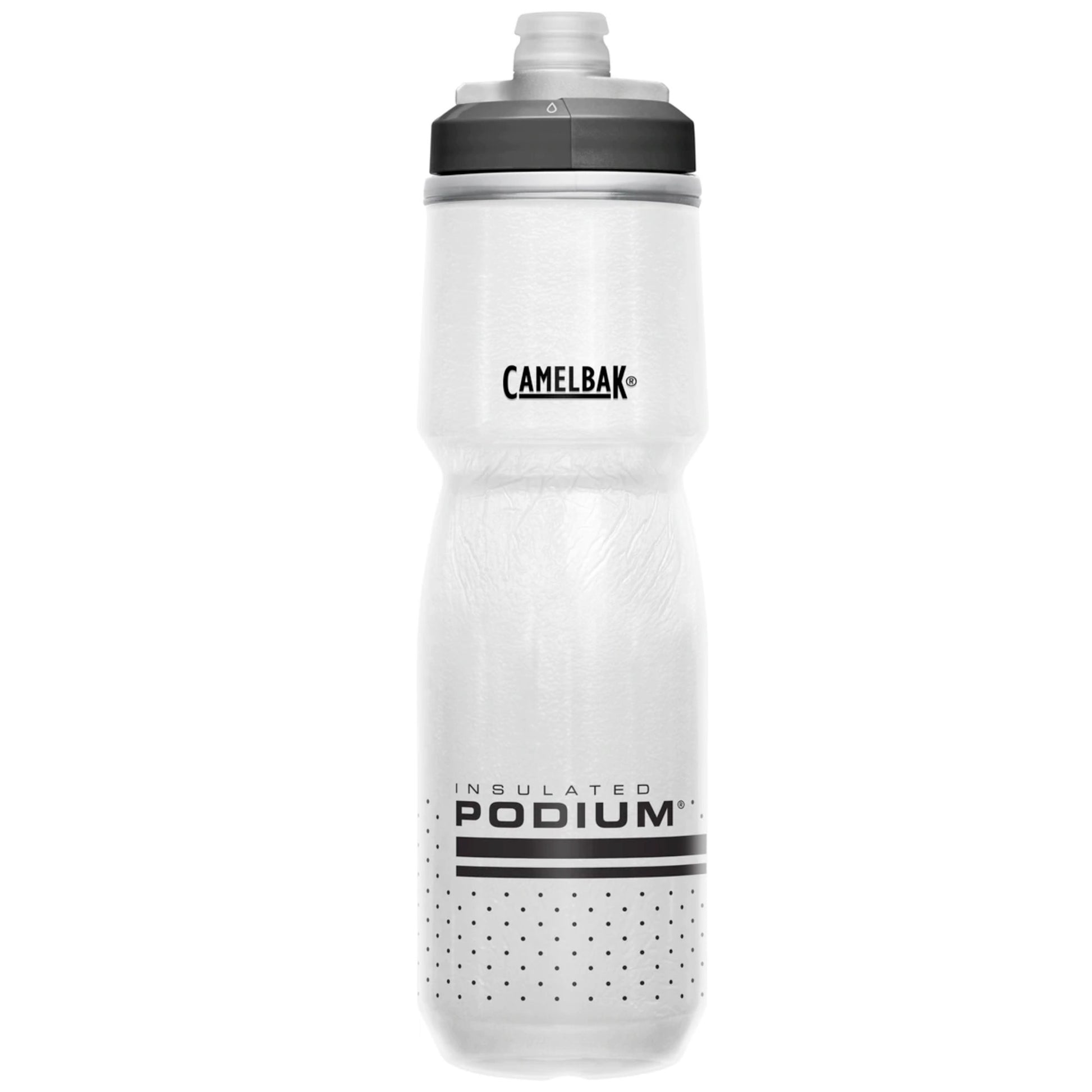 Camelbak Podium Chill Water Bottle 700ml - White/Black, Woolys Wheels Sydney