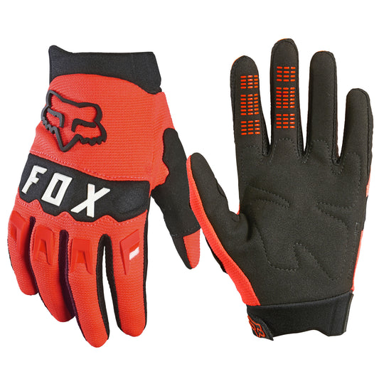 Fox Dirtpaw Youth Gloves, Black/Red - Woolys Wheels