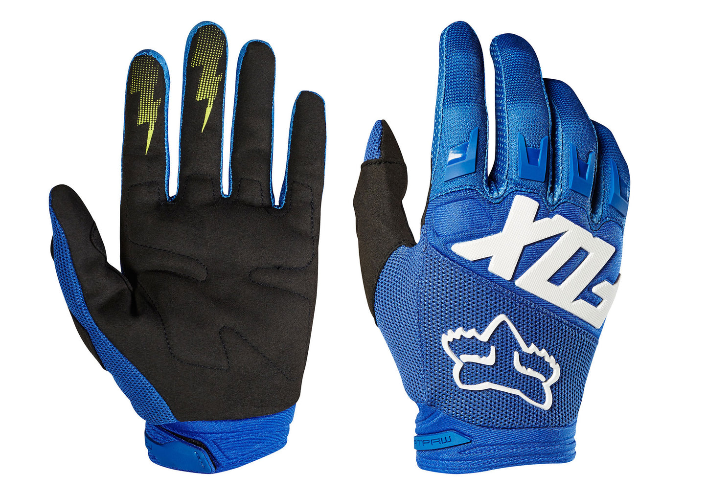 Fox Dirtpaw Race Youth MTB Gloves Blue Woolys Wheels Sydney