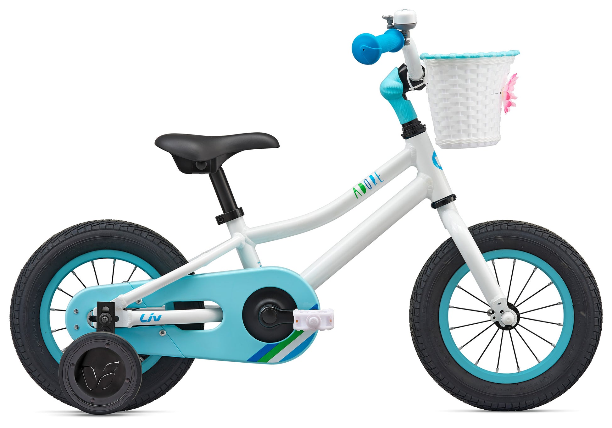 2022 Giant Liv Adore 12", Childrens Bike, White - Rider height: 85-102cm buy online at Woolys Wheels bike shop Sydney