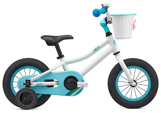 2022 Giant Liv Adore 12", Childrens Bike, White - Rider height: 85-102cm buy online at Woolys Wheels bike shop Sydney