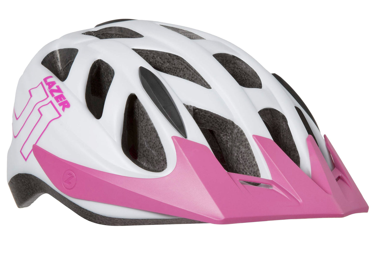 Lazer J1 Youth Helmet, White/Pink, Woolys Wheels Sydney