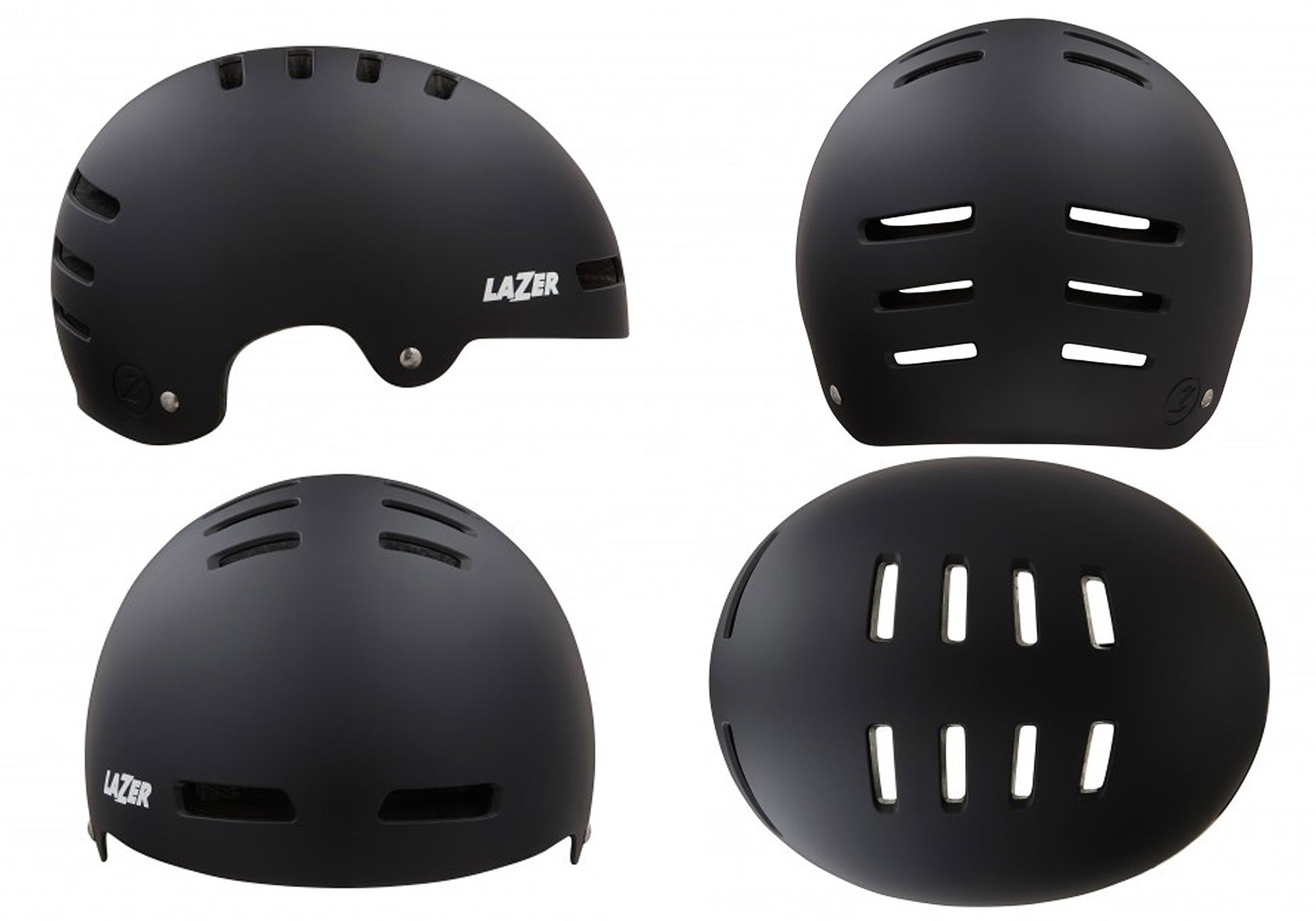 Lazer One+ Skate & Bike Helmet, Matte Black, Woolys Wheels Sydney with free delivery