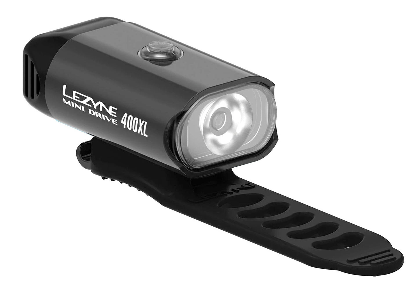 Lezyne Mini Drive 400XL Front LED Light, Black, Woolys Wheels