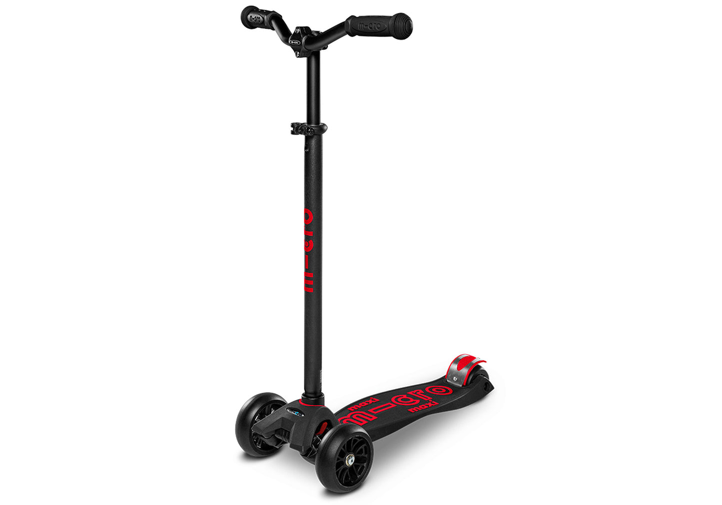 Micro Maxi Micro Deluxe Pro Scooter, Black/Red buy online at Woolys Wheels Sydney