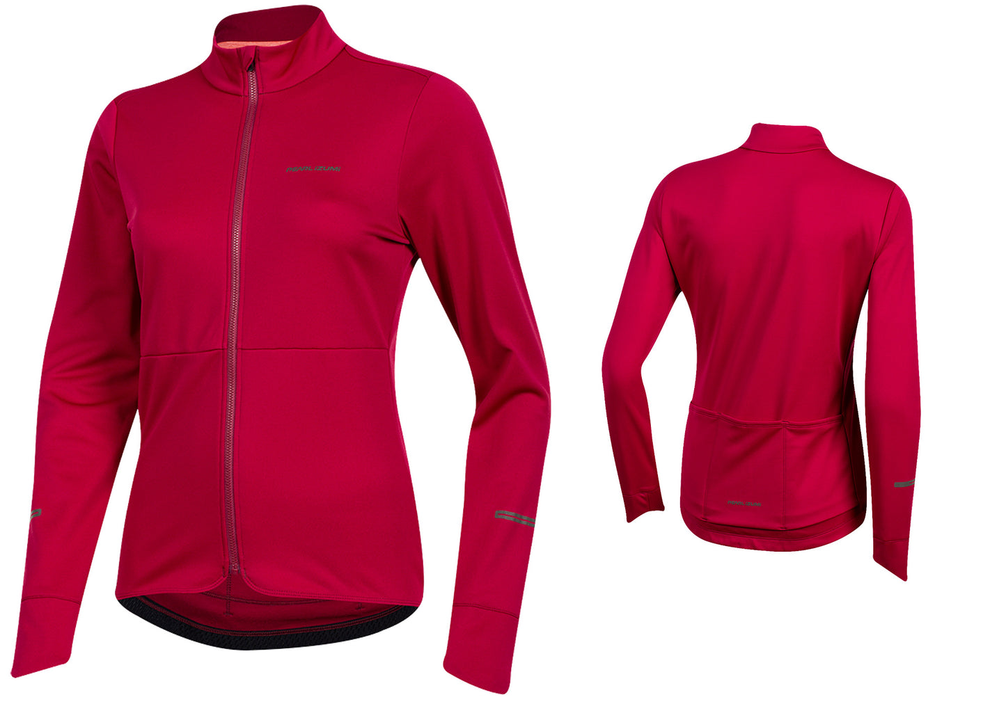 Pearl Izumi Womens Quest Thermal Long Sleeve Cycling Jersey, Beet Red