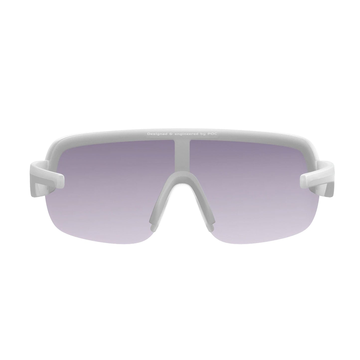 Poc Aim Cycling Sunglasses - Transparant Crystal, Silver Mirror Lens