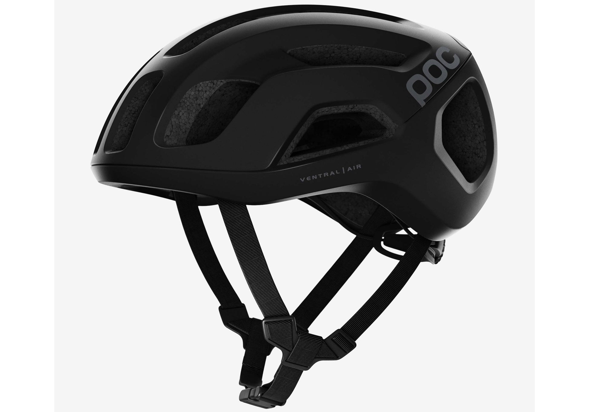 POC Ventral Air Spin Unisex Road Bike Helmet, Uranium Matt Black Woolys Wheels Sydney