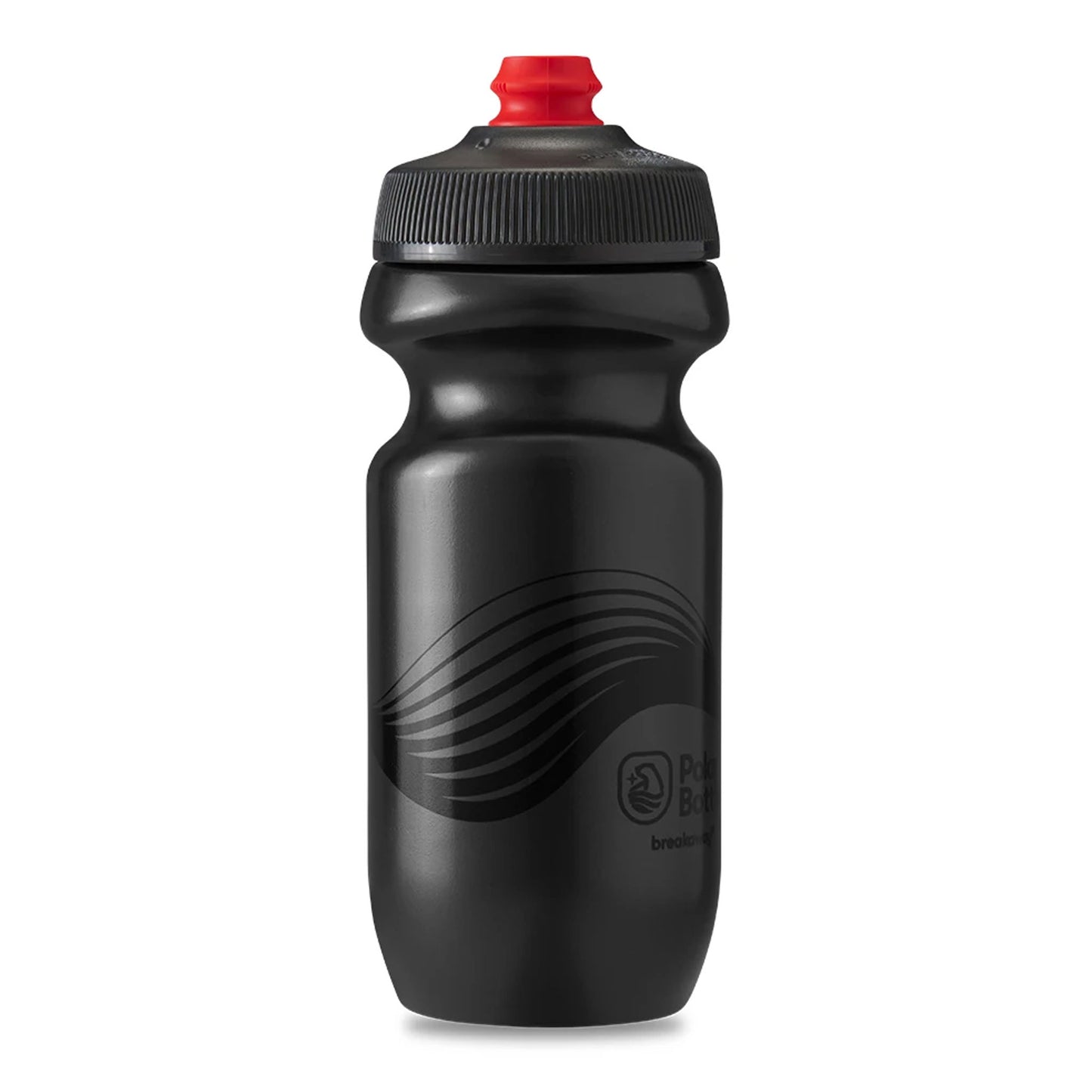 Polar Bottle Breakaway Wave Water Bottle, 600ml, Charcoal/Black