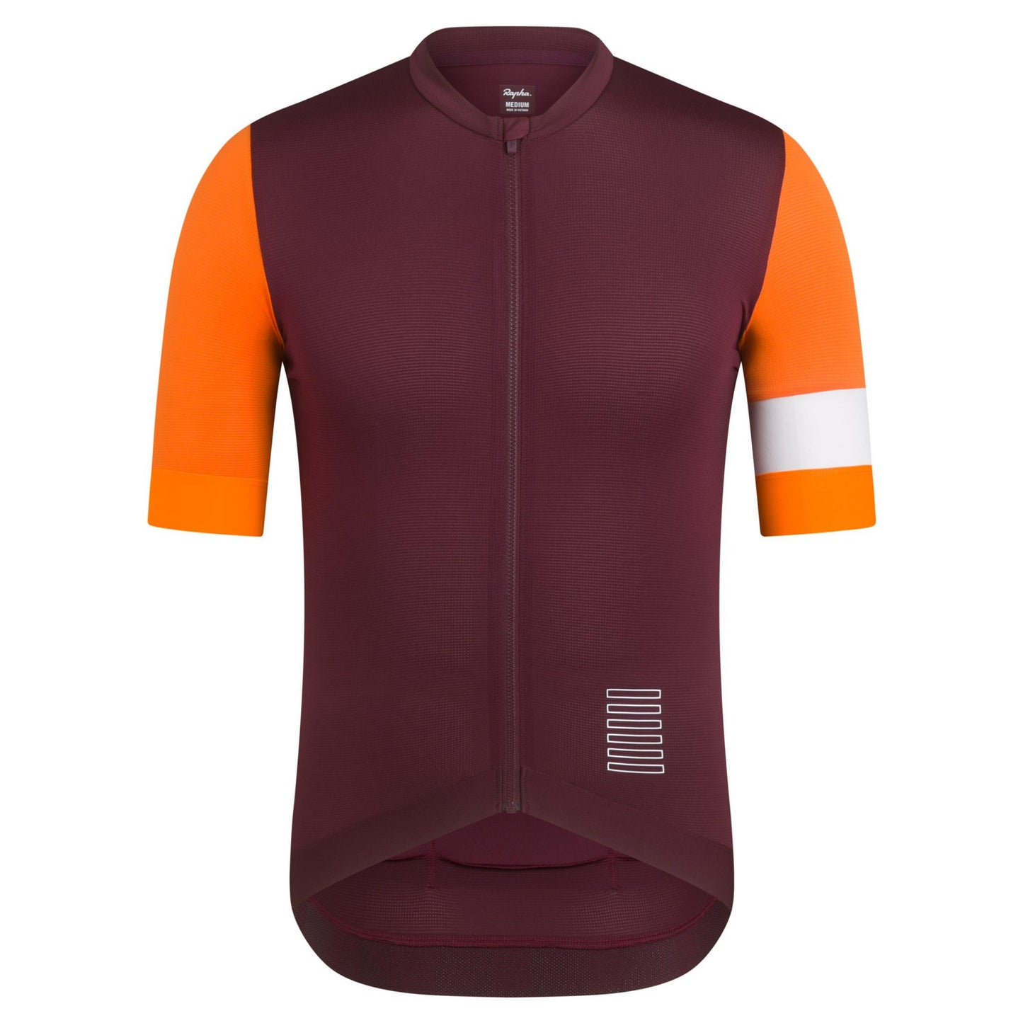 Rapha Men's Pro Team Training Jersey, Wine/Bright Orange