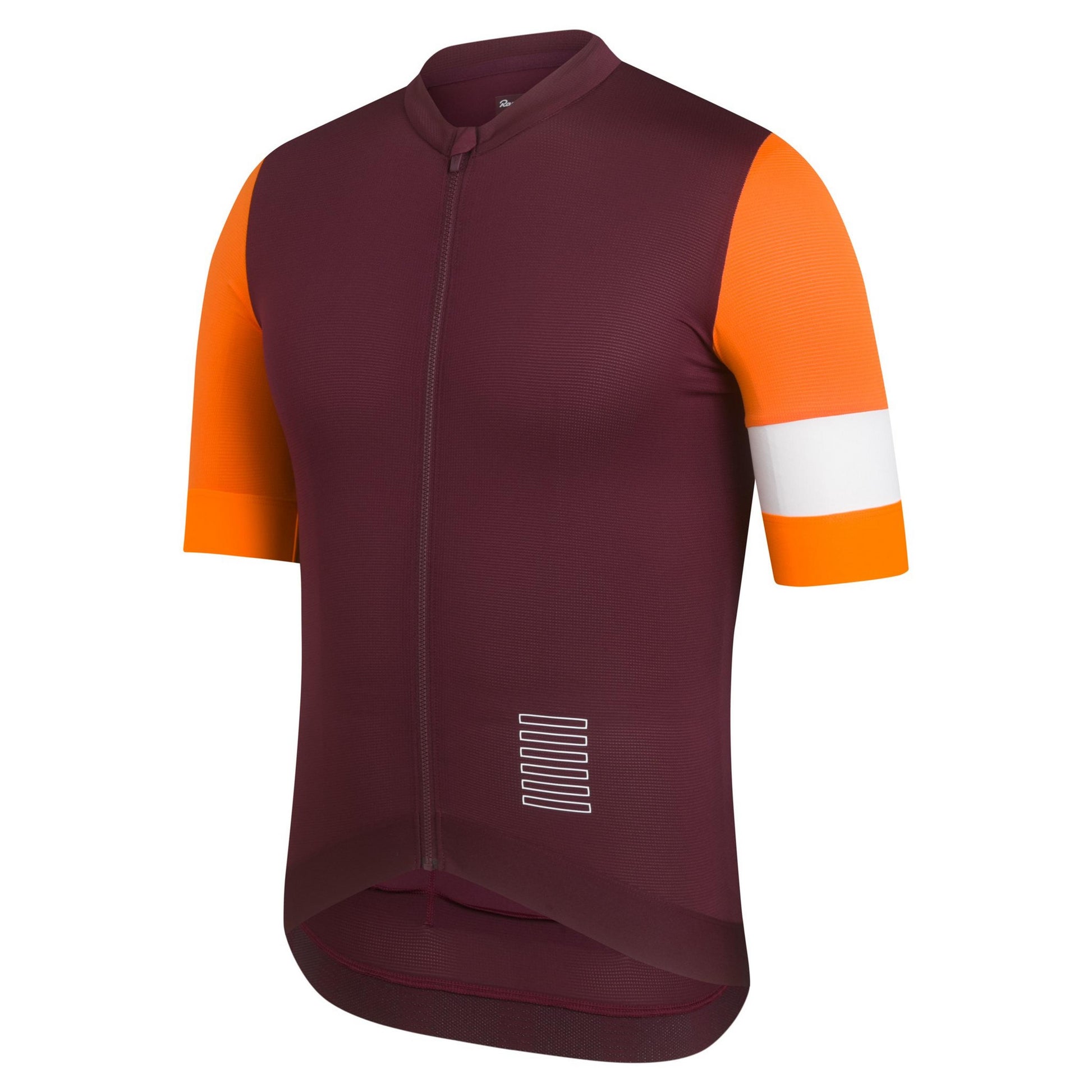 Rapha Mens Pro Team Training Jersey, Wine/Bright Orange