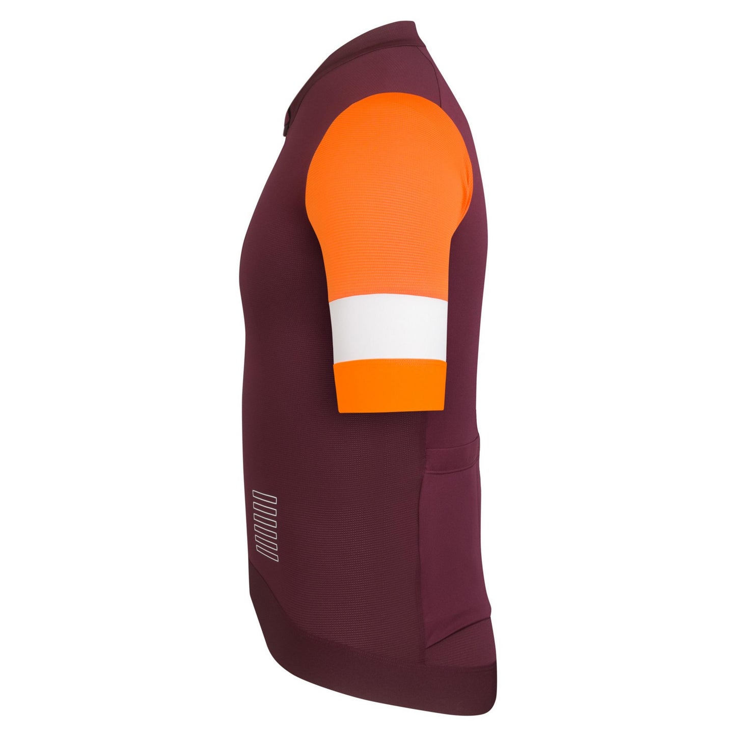 Rapha Men's Pro Team Training Jersey, Wine/Bright Orange