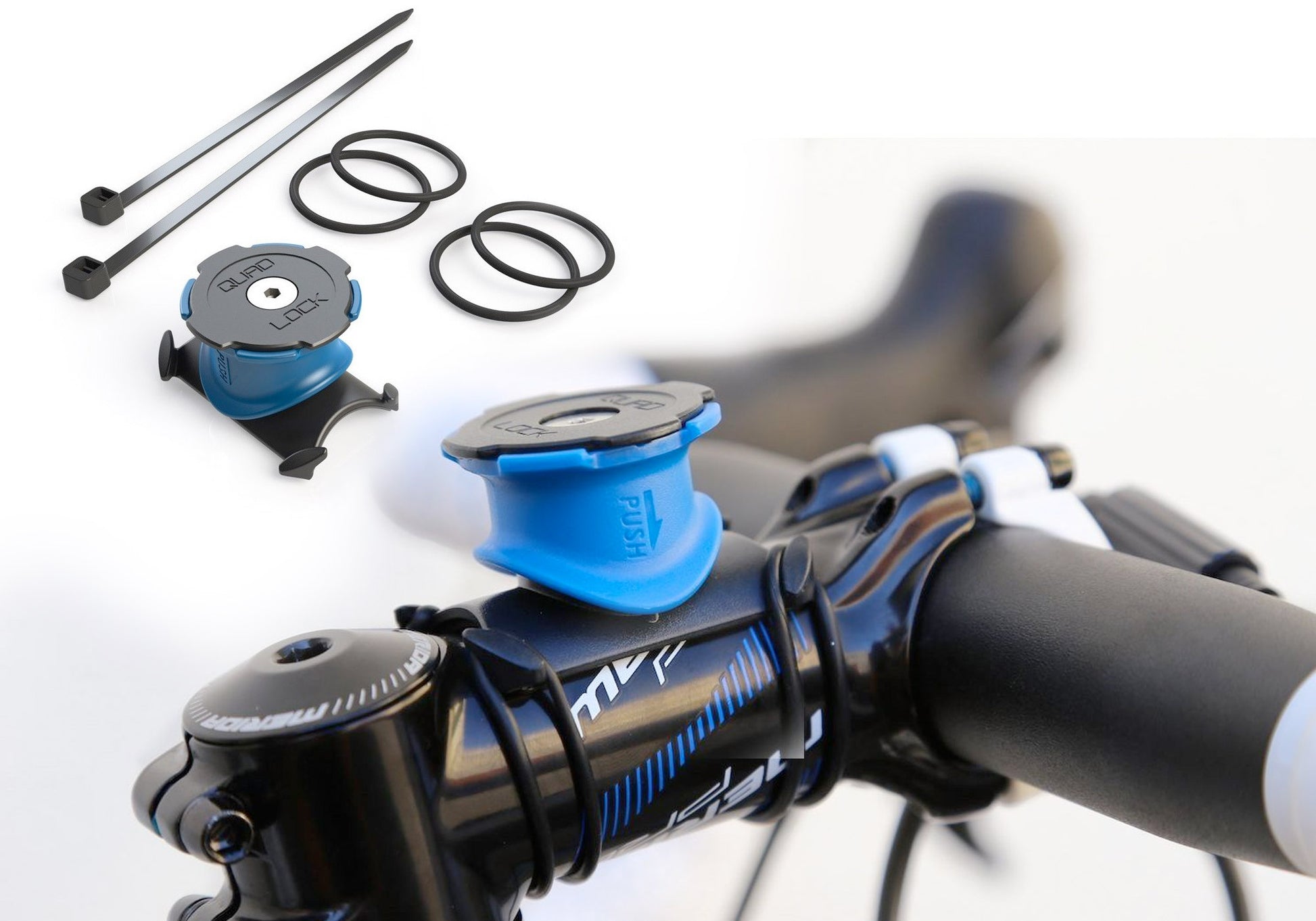 quadlock mountainbike QuadLock Bike Mount Pro (Stem/Bar) – woolyswheels.com.au