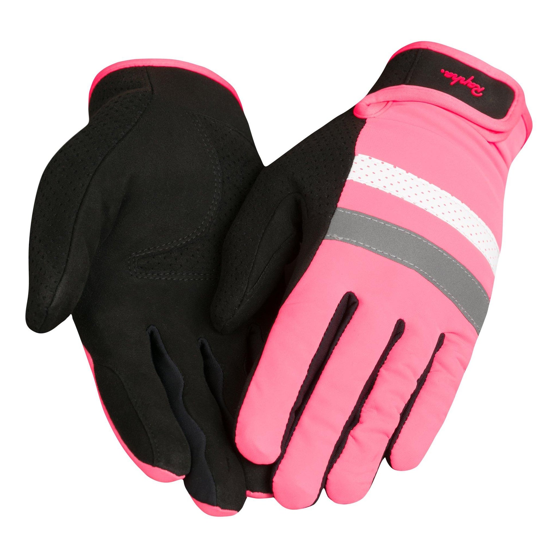 Rapha Unisex Brevet Reflective Gloves - Hi-Viz Pink, buy online at Woolys Wheels with free delivery