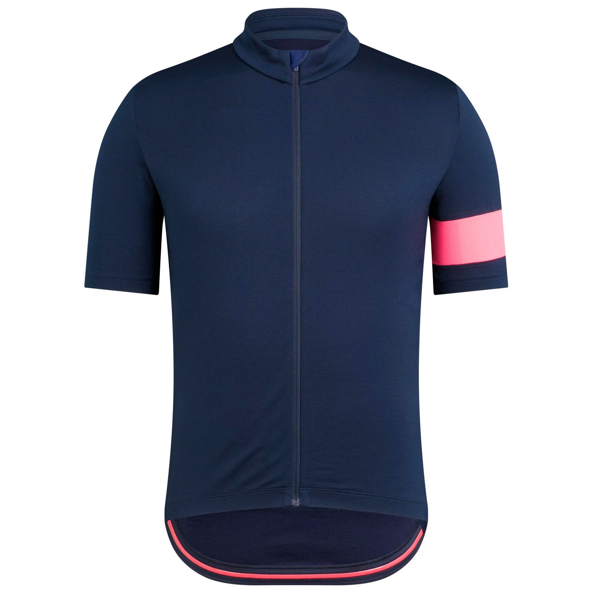 Rapha Men's Classic Jersey II, Dark Navy/Pink – woolyswheels.com.au