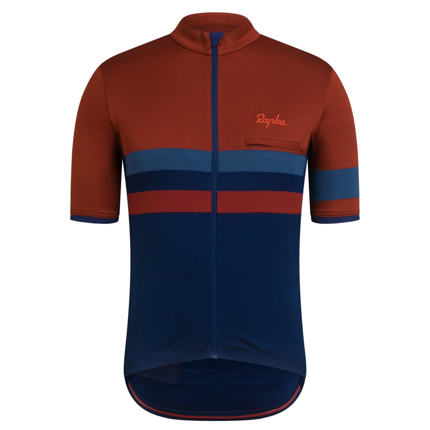 Rapha Mens Brevet Jersey - Brick buy online at Woolys Wheels Sydney with free delivery!
