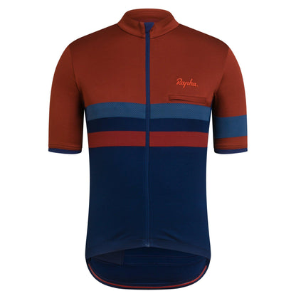 Rapha Mens Brevet Jersey - Brick buy online at Woolys Wheels Sydney with free delivery!