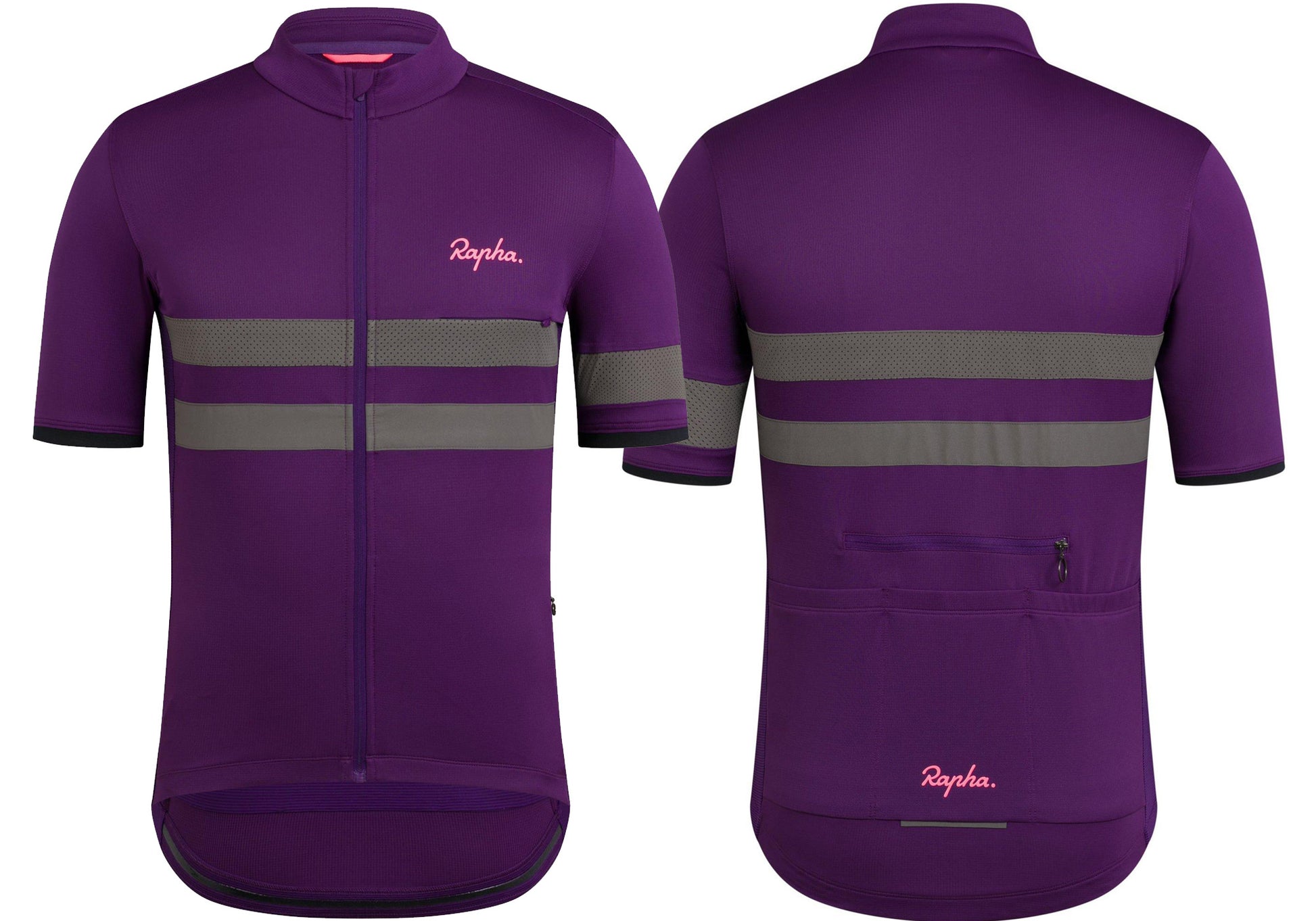 Rapha Mens Brevet Lightweight Jersey, Dark Purple buy online at Woolys Wheels Sydney