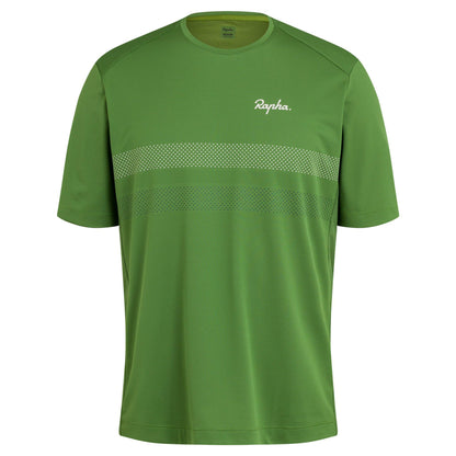 Rapha Mens Explore Technical T-Shirt, Green buy online at Woolys Wheels Sydney